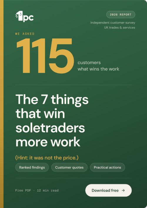 Cover of the 1pc customer report